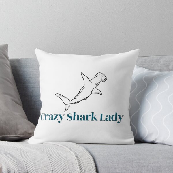 Item preview, crazy shark lady designed and sold by NancyArtDesigns.