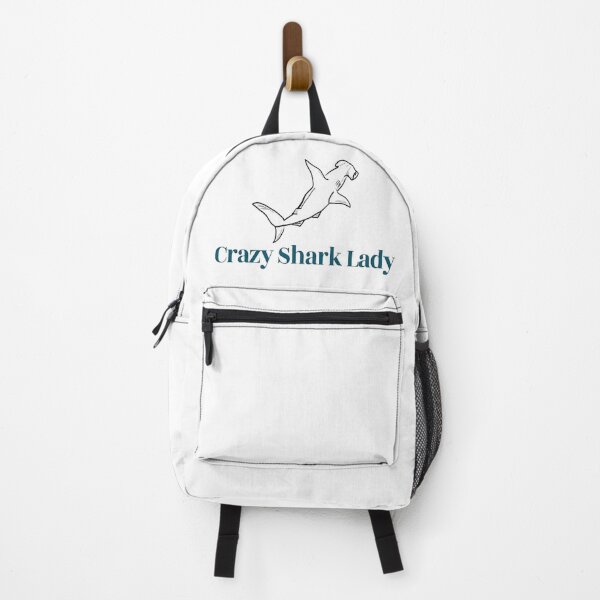 Item preview, crazy shark lady designed and sold by NancyArtDesigns.