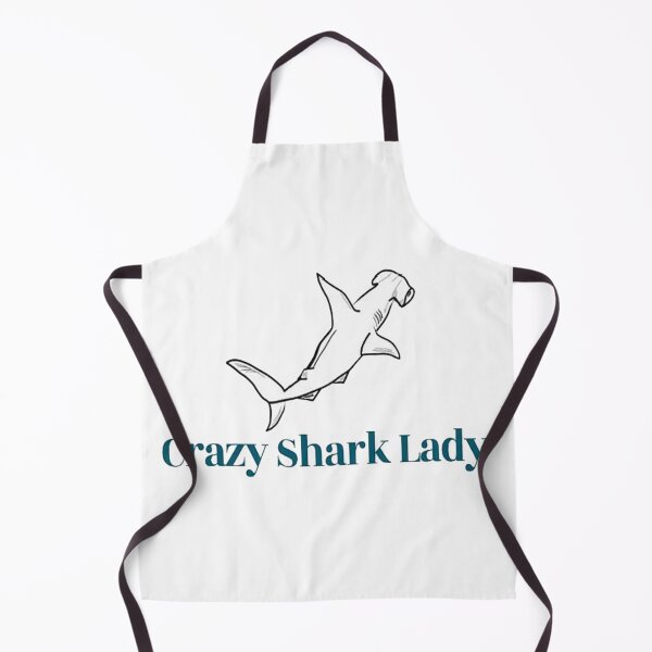 Item preview, crazy shark lady designed and sold by NancyArtDesigns.