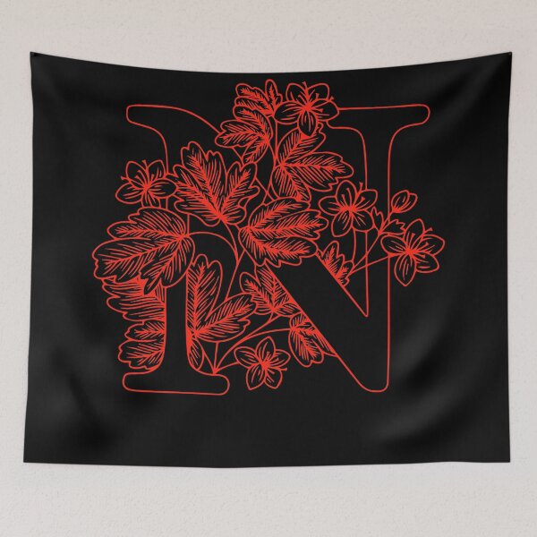 Item preview, FLORAL ALPHABET - N designed and sold by Rabique.