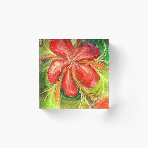 I Like Flowers - Hibiscus Acrylic Block