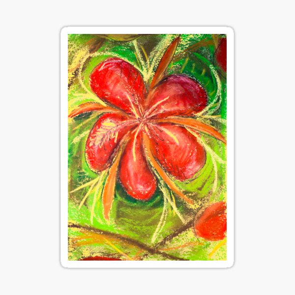 I Like Flowers - Hibiscus Sticker