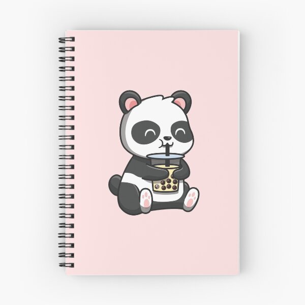 Item preview, Baby Panda drinking boba tea designed and sold by lettersbysid.