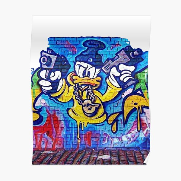 "picture, duck, animal, people. graffiti,, wild, angry, Donald duck