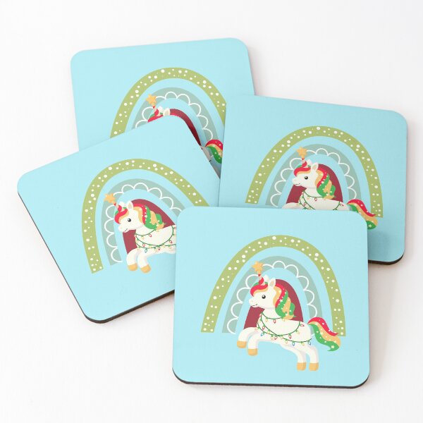 Item preview, Christmas Unicorn & Rainbow designed and sold by BlushPearls.
