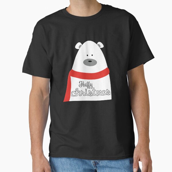 süßer, weihnachtlicher Bär mit Schal Classic T-Shirt