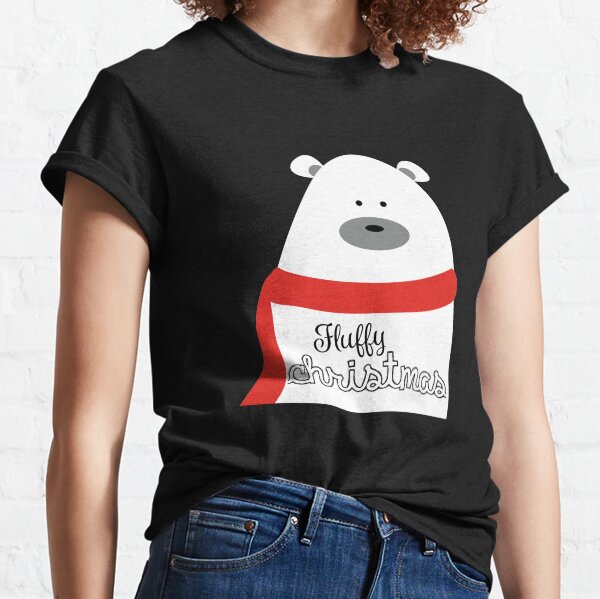 süßer, weihnachtlicher Bär mit Schal Classic T-Shirt