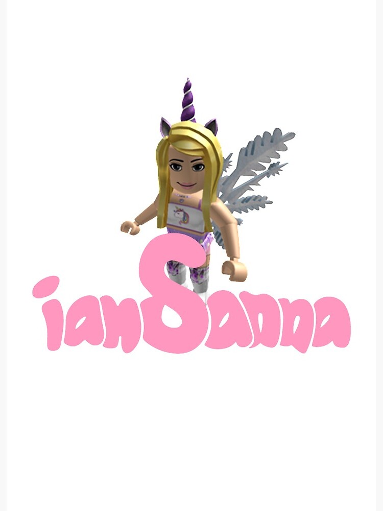 Iamsanna Roblox Youtuber Art Board Print By Lewisvtw Redbubble - iamsanna roblox account