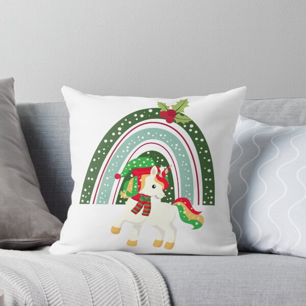 Item preview, Cute Christmas Unicorn & Rainbow designed and sold by BlushPearls.