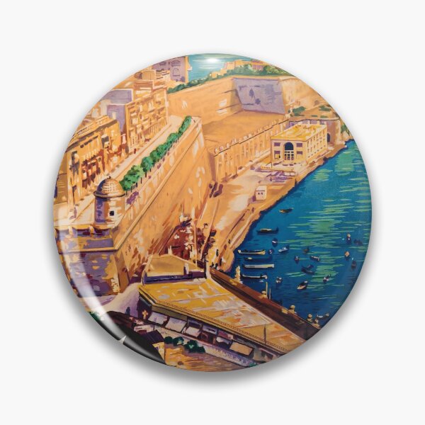Item preview, retro Maltavintage voyage designed and sold by CorasPosters.