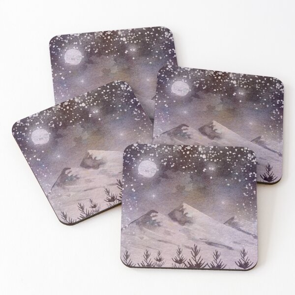 Item preview, Winter Night in the Alps designed and sold by adortopia.