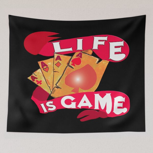 Item preview, LIFE IS GAME - FOR FUNNY POKER PLAYER GIFTS designed and sold by Ralek.