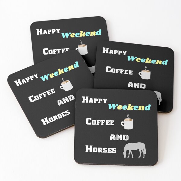 Item preview, Happy Weekend Coffee And Horses Equestrian Rider designed and sold by SparkleLiveLife.