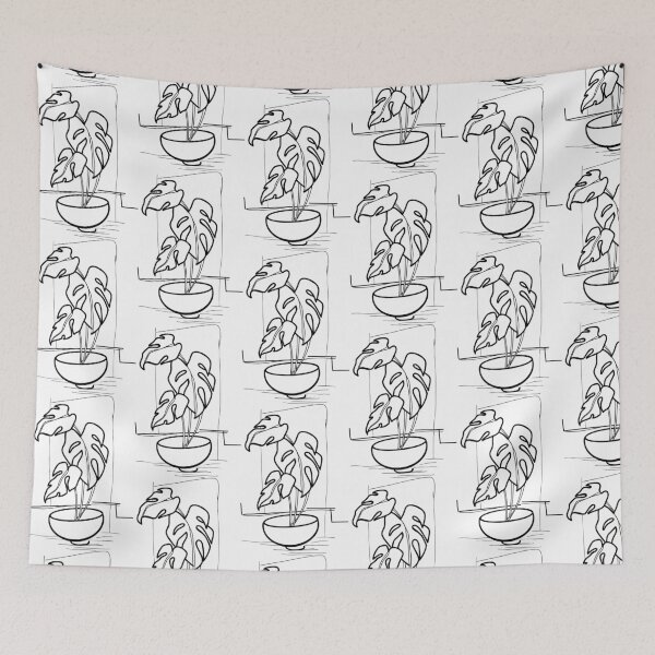 Item preview, 'Monstera' Linework designed and sold by KTREWTattoo.