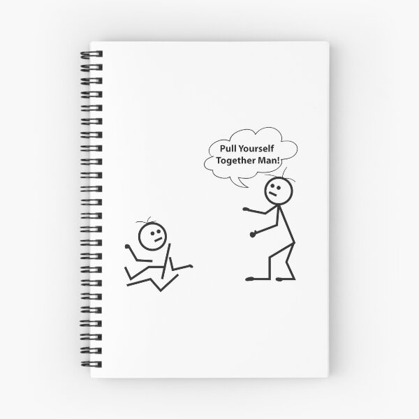 Item preview, Pull Yourself Together Man! Novelty Sarcastic Funny Stick Figure Classic T-Shirt designed and sold by Elkaissi3.