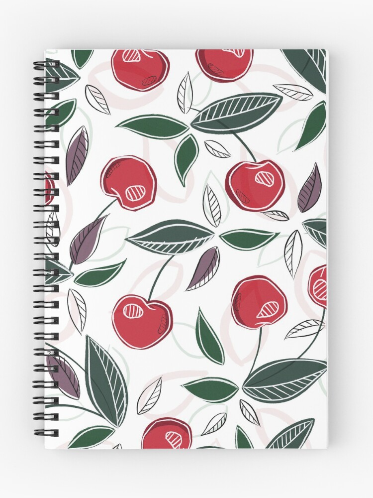 Thumbnail 1 of 3, Journal, Cherry pattern designed and sold by Luunally.