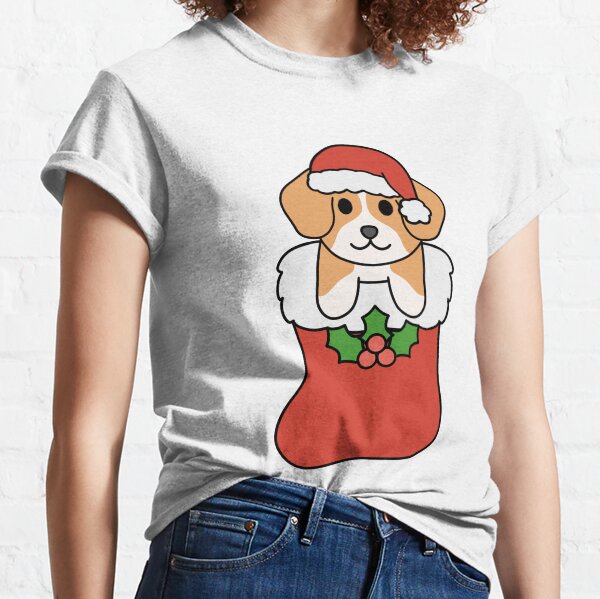 Item preview, Christmas Beagle Stocking designed and sold by BiscuitSnack.