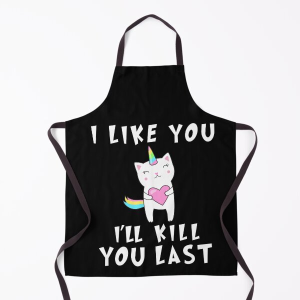 Item preview, I like you I'll Kill You Last, funny Murderous unicorn cat, Funny unicorn, Funny Murderous unicorn cat With hart funny gift for mom , dad, lovers cats designed and sold by RM2017.