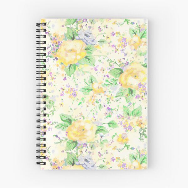 Item preview, Watercolor Flowers yellow purple violet  designed and sold by Beakka.