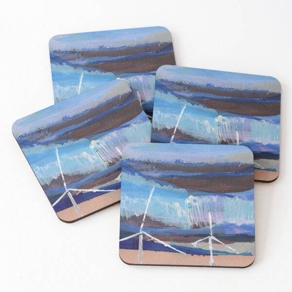 Item preview, Like a Wind Series No.26, Wind Farm, Wind Turbine Painting designed and sold by icecoolmountain.