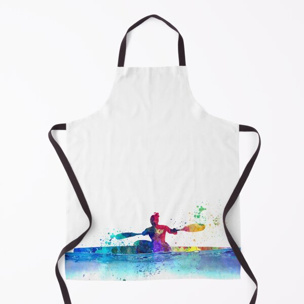 Item preview, Female kayak athletes competing in watercolor 01 designed and sold by paulrommer.