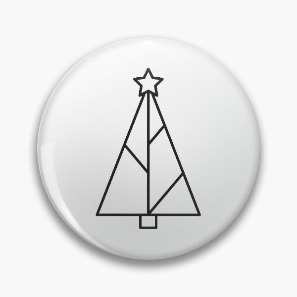 Item preview, Minimal Christmas Tree Outline designed and sold by ennbe.