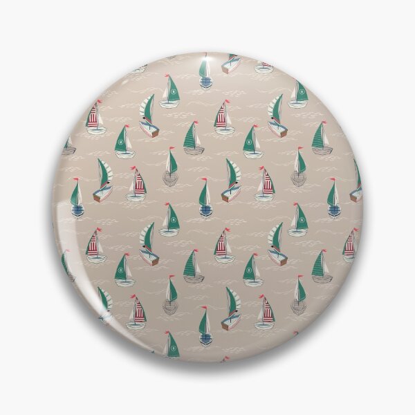 Item preview, Sailing Boats Pattern Hand Drawn Patten designed and sold by della95.