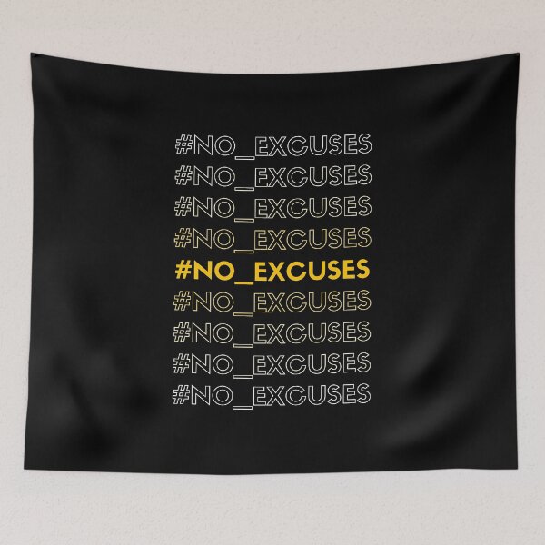 Item preview, No Excuses Gym Quote designed and sold by yasmh.