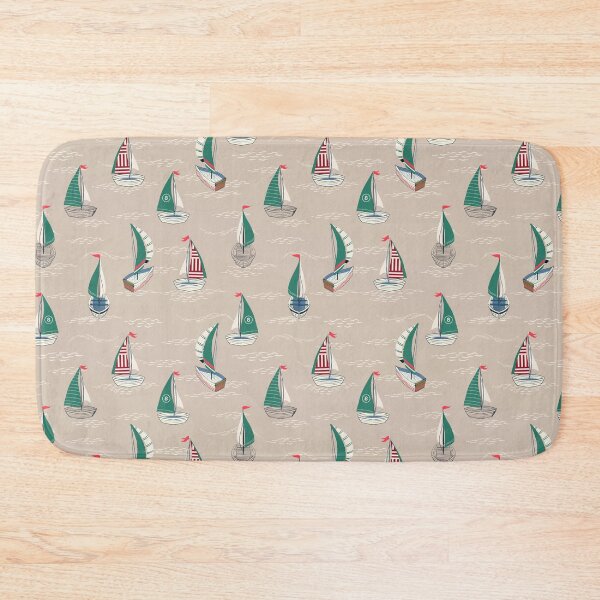 Item preview, Sailing Boats Pattern Hand Drawn Patten designed and sold by della95.