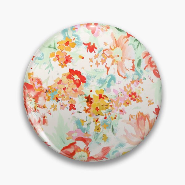 Item preview, Watercolor Flowers red orange pink designed and sold by Beakka.
