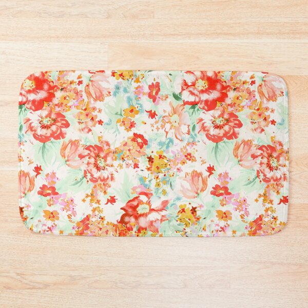 Item preview, Watercolor Flowers red orange pink designed and sold by Beakka.