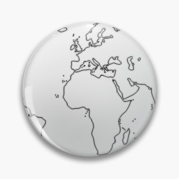 Item preview, black Outline of world map on gray background  designed and sold by mashmosh.