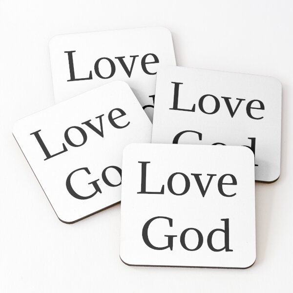 Item preview, LOVE GOD Religious Quote designed and sold by HeavensHeroes.