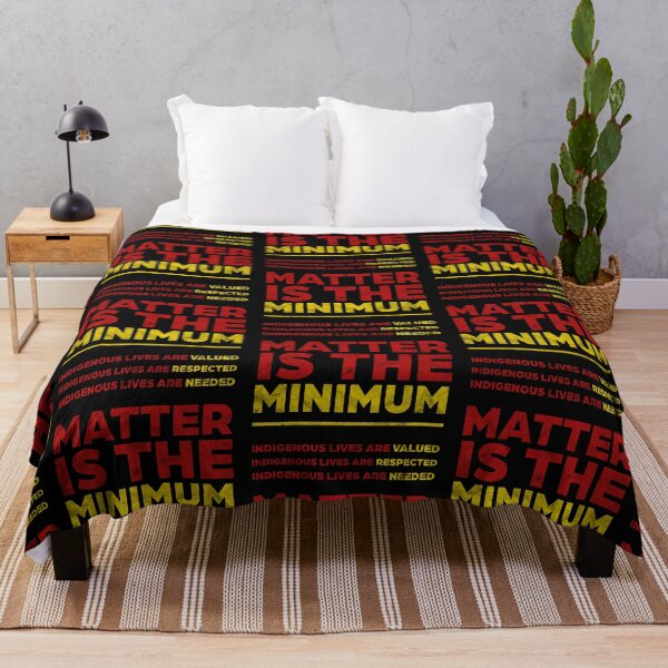 Item preview, Indigenous Matter Is The Minimum (black distressed) designed and sold by siggyspatsky.