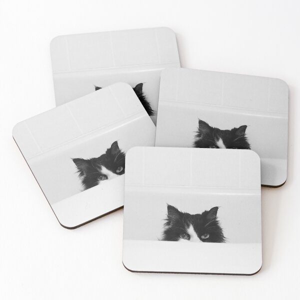 Item preview, Water Please - Black and White Cat in Bathtub designed and sold by Truth Be Told.