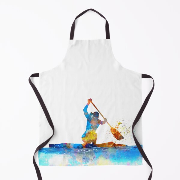Item preview, Female kayak athletes competing in watercolor 01 designed and sold by paulrommer.
