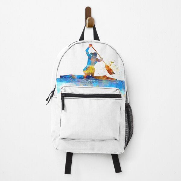 Item preview, Female kayak athletes competing in watercolor 01 designed and sold by paulrommer.