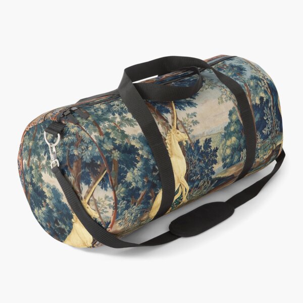 Item preview, UNICORN IN WOODLAND LANDSCAPE AMONG GREENERY AND TREES  designed and sold by BulganLumini.