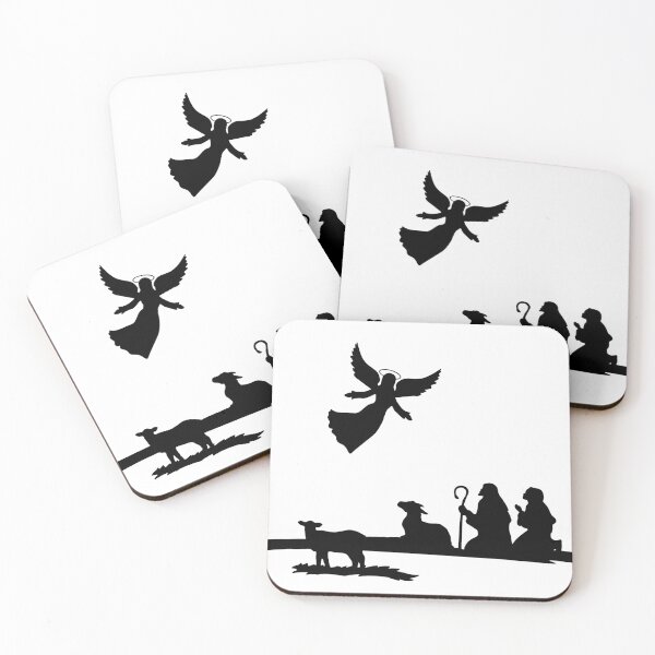 Item preview, Shepherds silhouette , angels	 designed and sold by MarketVisionAV.