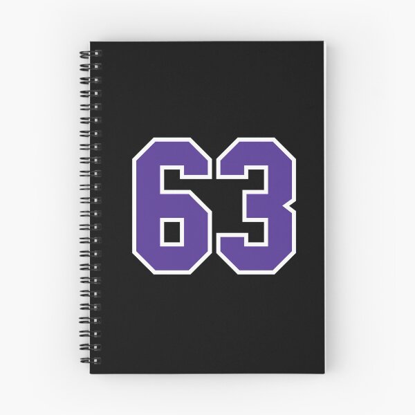Item preview, Sixty-Three Purple Jersey Number Sports 63 designed and sold by HelloFromAja.