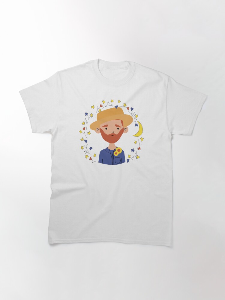 Vista alternativa de Camiseta clásica Cute Van Gogh
