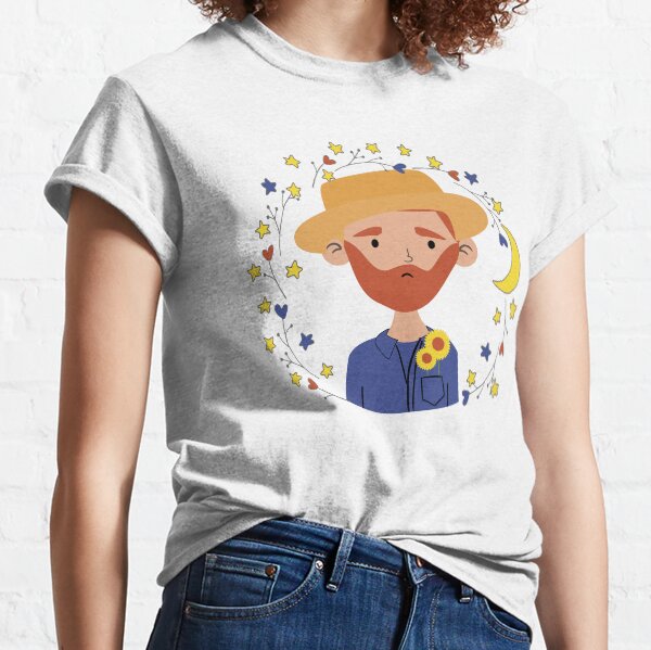 Cute Van Gogh Camiseta clásica