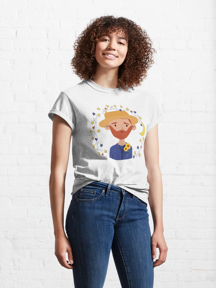 Vista alternativa de Camiseta clásica Cute Van Gogh