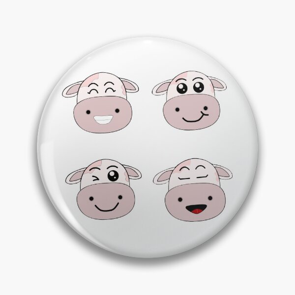 Item preview, Pink vacas kawaii pack designed and sold by wiwiart.