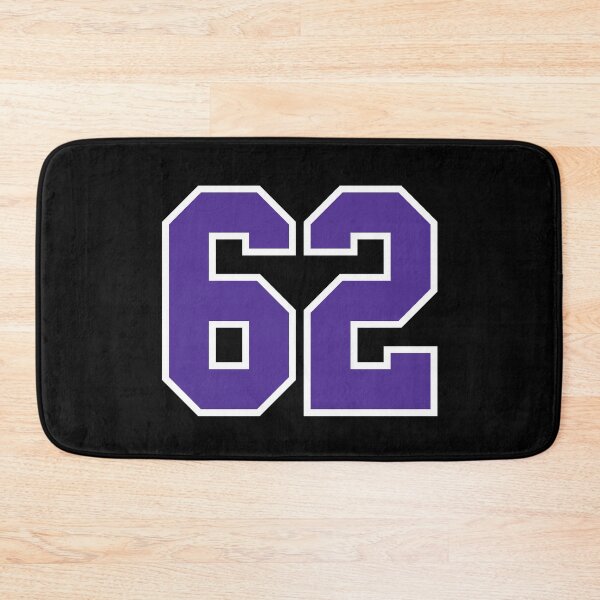 Item preview, Sixty-Two Purple Jersey Number Sports 62 designed and sold by HelloFromAja.