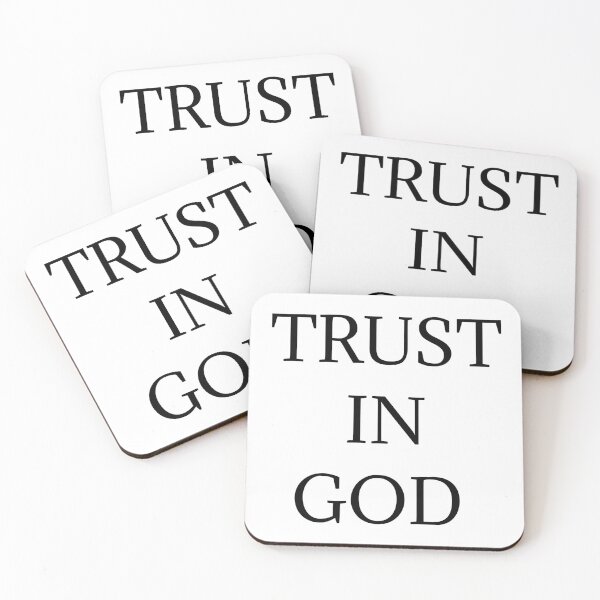 Item preview, TRUST IN GOD - Religious quote designed and sold by HeavensHeroes.