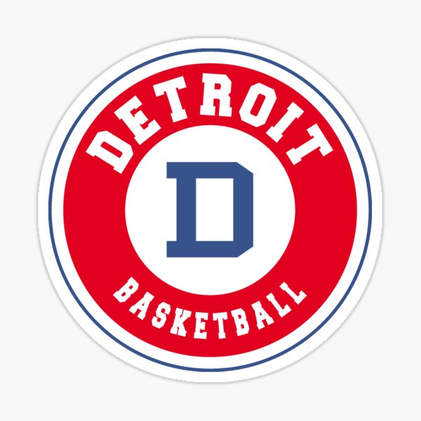 "Detroit basketball" Sticker by BVHstudio Redbubble