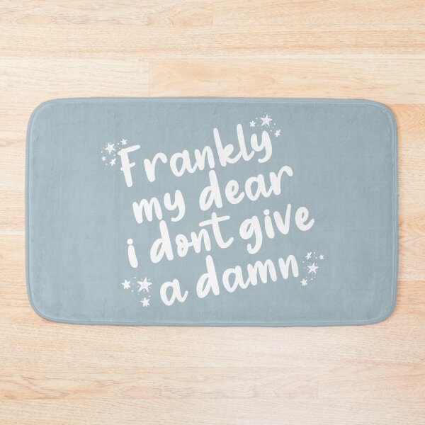 Item preview, Gone with the Wind quote "Frankly My Dear I Don't Give a Damn" - Blue designed and sold by aperte.