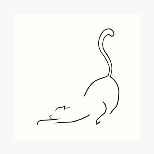 Cat line drawing Black and White Stock Photos & Images - Page 2 - Alamy
