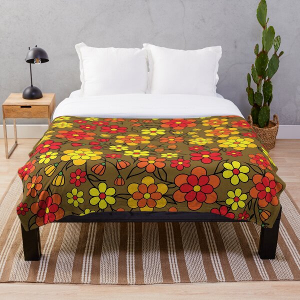 Item preview, Red and Yellow Flowers pattern Design designed and sold by miljuvarghese.
